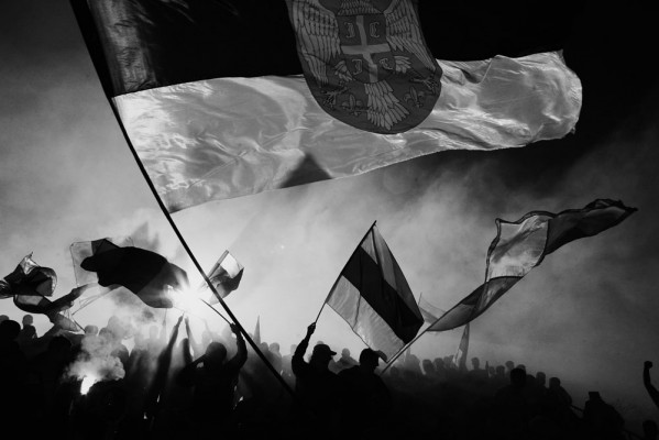 serbian football fan