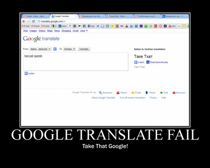 googla translate fail take that