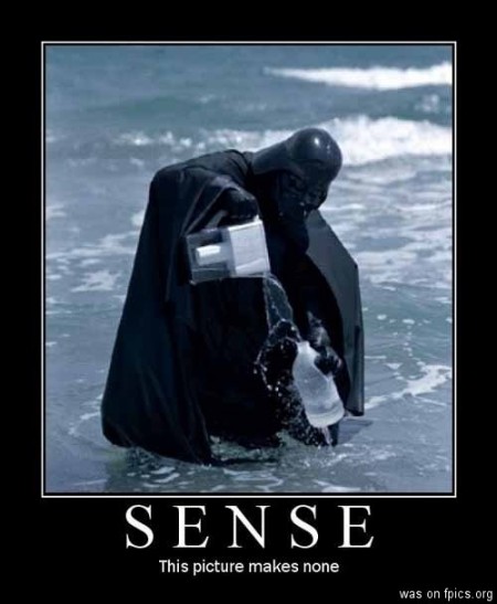 darth vader no sense motivational poster