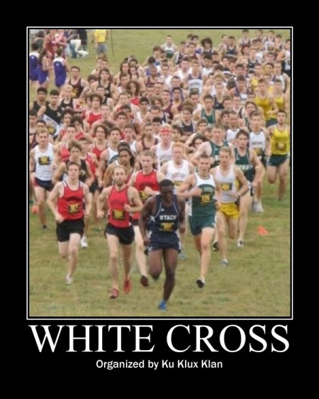 white cross motivational poster