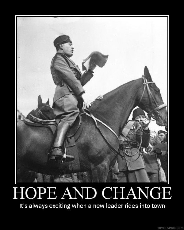 hope and change motivational poster
