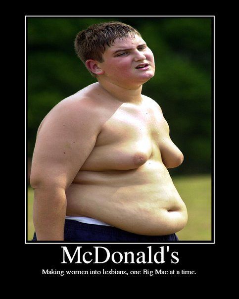 motivational poster mcdonalds fat kid flubber