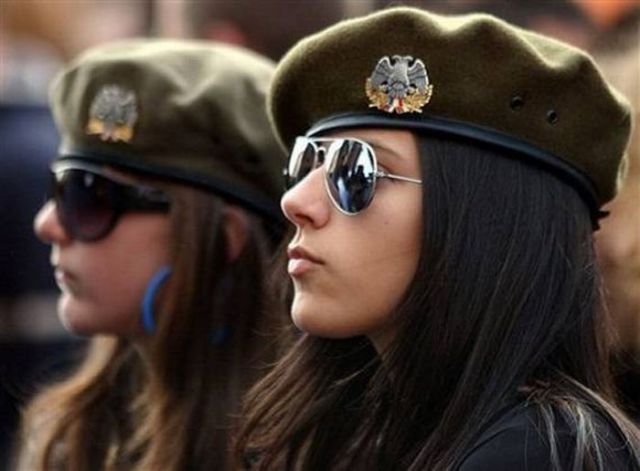 serbian women military